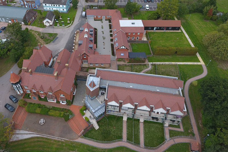 Aerial photograph of the regenerated Graylands Estate